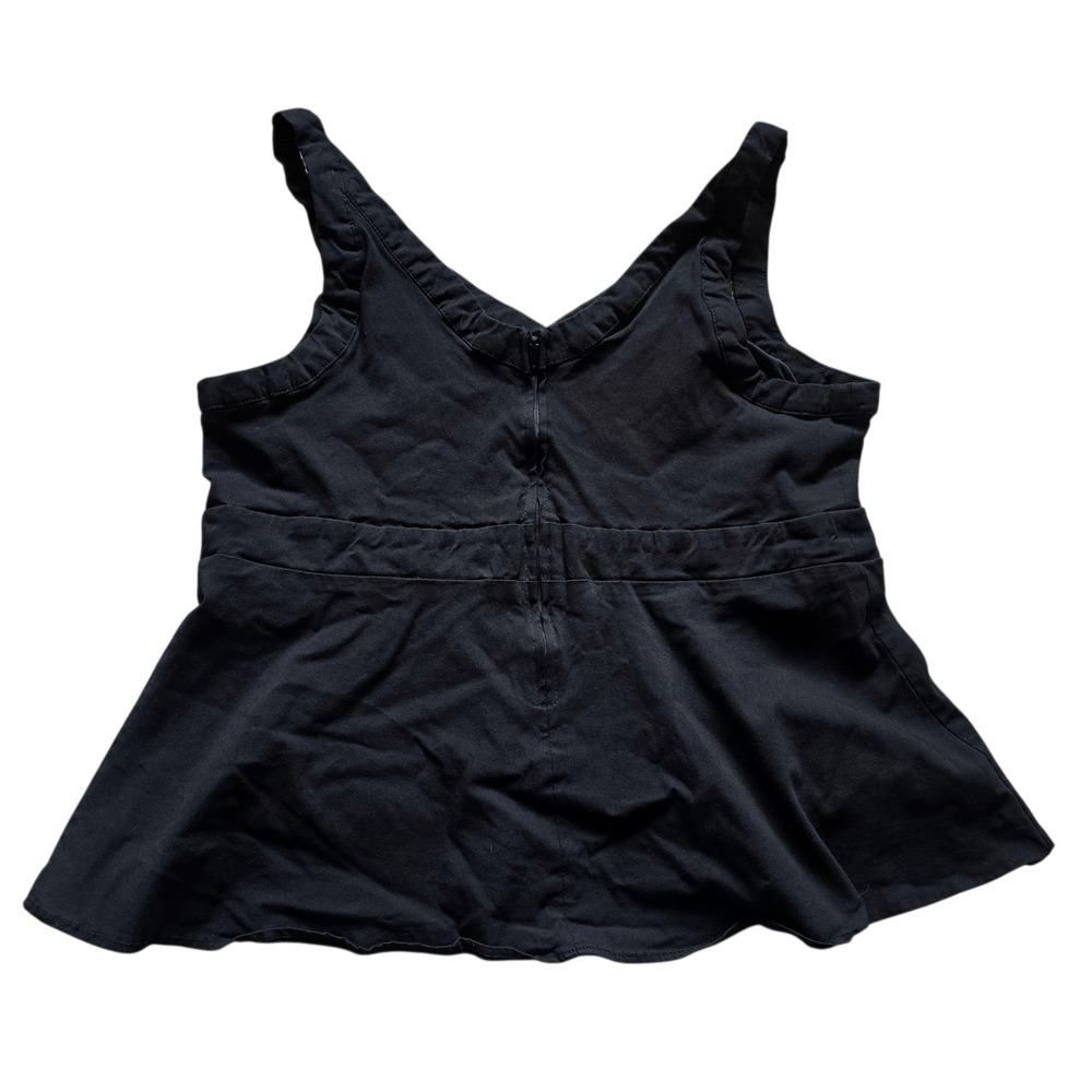 Torrid Black Cropped‎ Tank Top Sz 1 - Picture 2 of 8